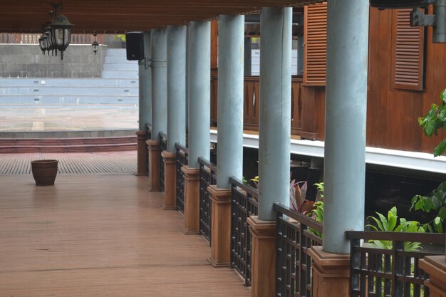 Empty corridor of building