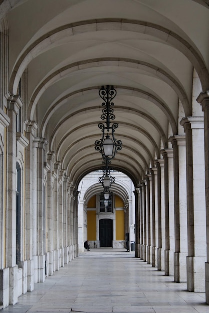 Photo empty corridor in building