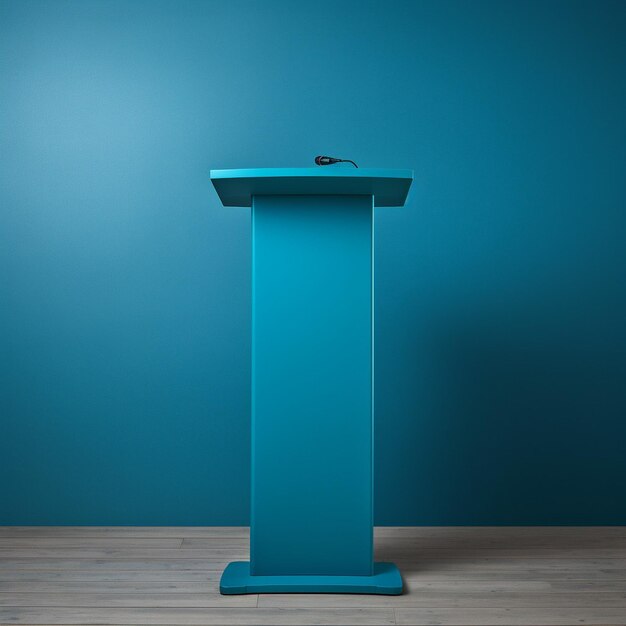 Empty d podium with sky blue background perfect for luxury product displays