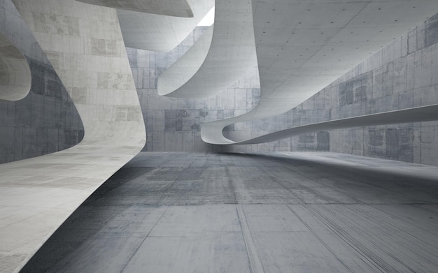 Empty dark abstract concrete room smooth interior. Architectural background.