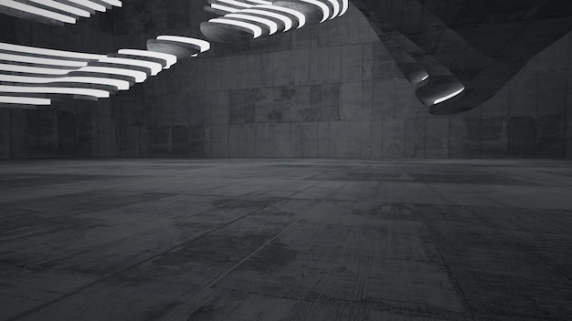 Empty dark abstract concrete room smooth interior Architectural background