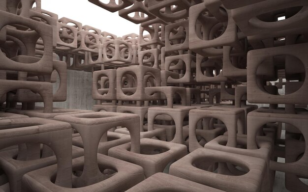 Фото Пустой темный абстрактный бетонный гладкий интерьер архитектурный фон 3d иллюстрация и рендеринг