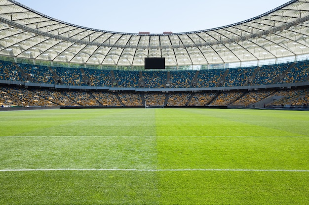 Empty football field