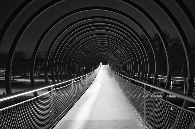 Empty footbridge