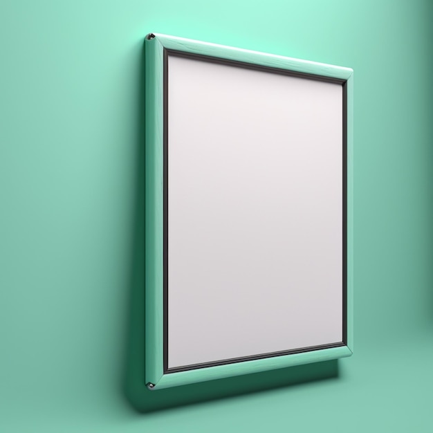 Empty frame with copy space for quotes or products 3d illustrated