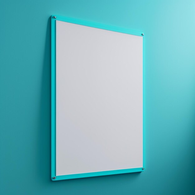 Empty frame with copy space for quotes or products 3d illustrated