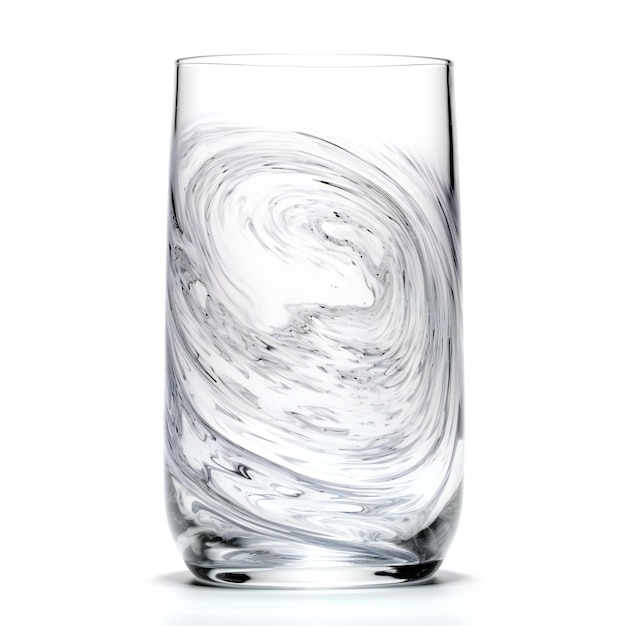 Empty glass isolated on white background