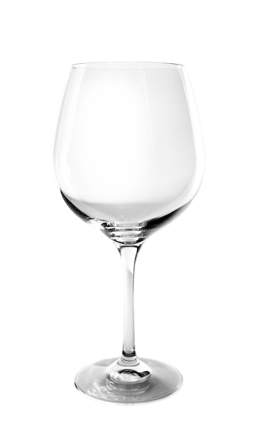 Empty glass isolated on white background