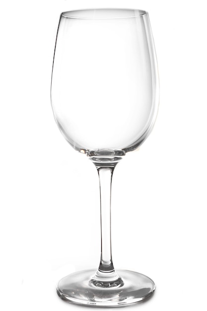 Empty glass isolated on white background