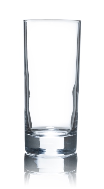 Empty glass isolated on white background