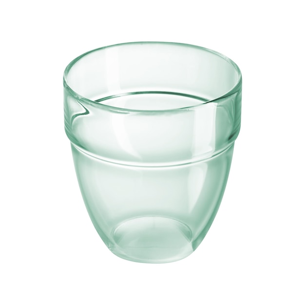 Empty glass isolated on white background