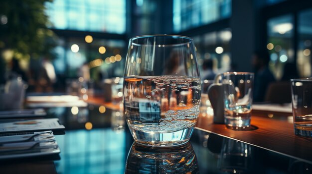 empty glass with a drink on the table