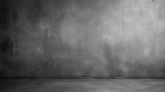 Empty Gray Color Texture Wall Studio Background