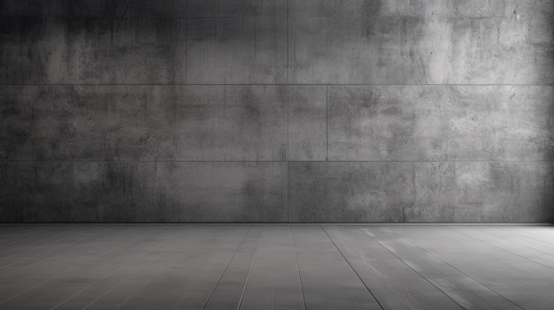 Empty Gray Color Texture Wall Studio Background