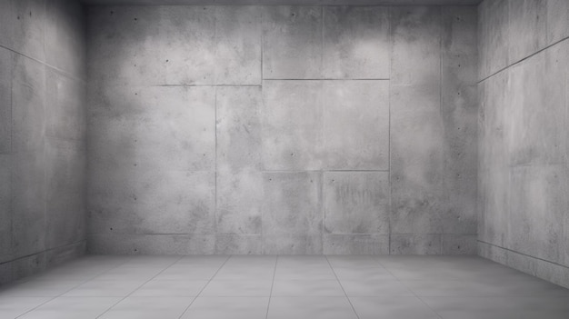 Empty Gray Color Texture Wall Studio Background