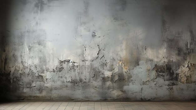 Empty Gray Studio Wall with Textured Background