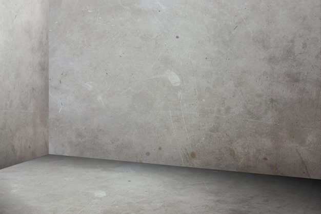 Фото Пустая серая гранж-бетонная комната перспективы
