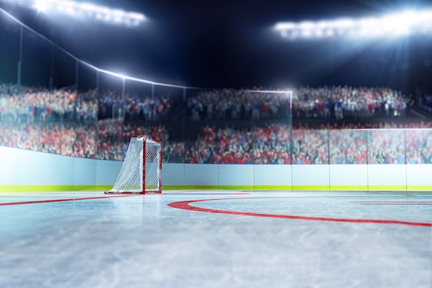 Arena di hockey vuota