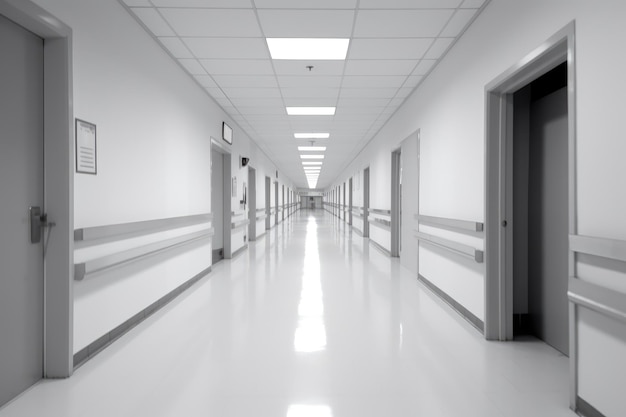 empty hospital hallway professional advertising photography