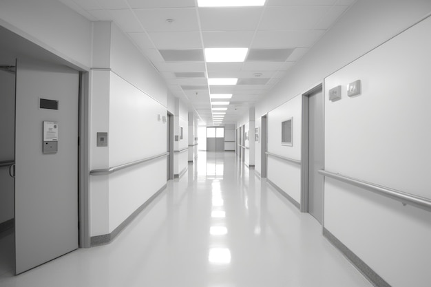 empty hospital hallway professional advertising photography