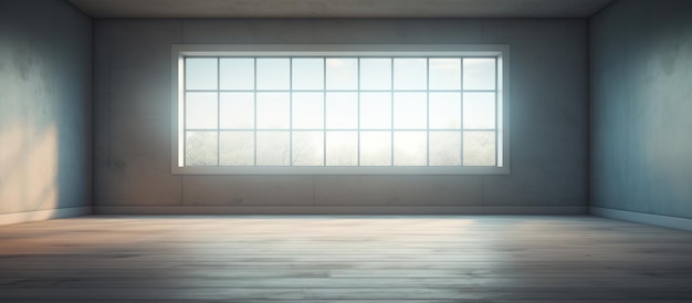 Photo empty indoor space with a window depicted in d