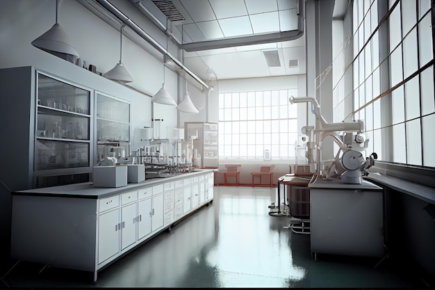 Empty laboratory background