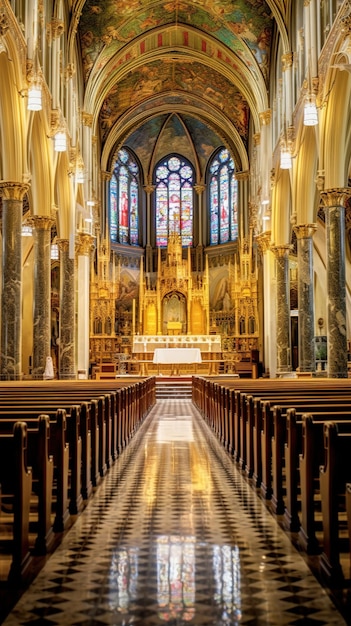 empty large church cathedral