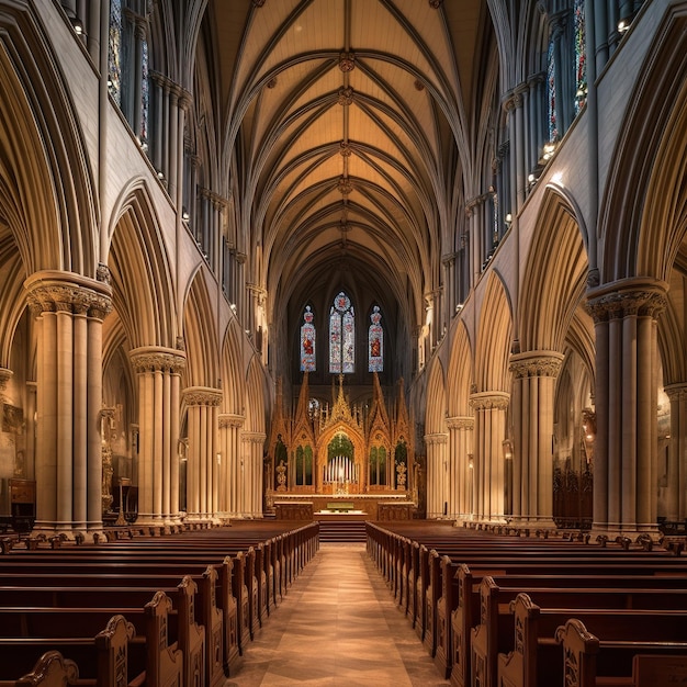 empty large church cathedral