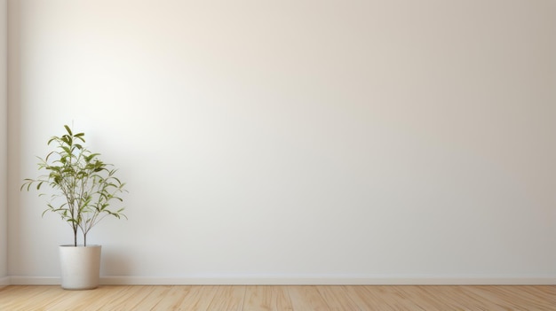 Empty Living Room With White Walls Highquality Realistic Photography