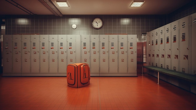 Photo empty locker room photo high quality