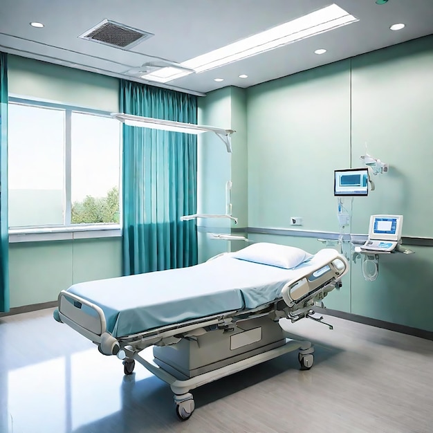 Empty Luxury Modern Hospital Room generated by AI