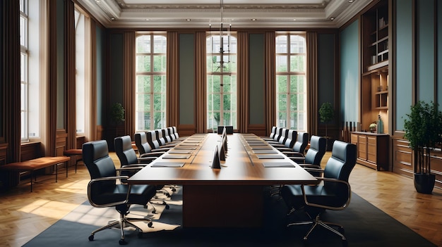 Photo an empty meeting room