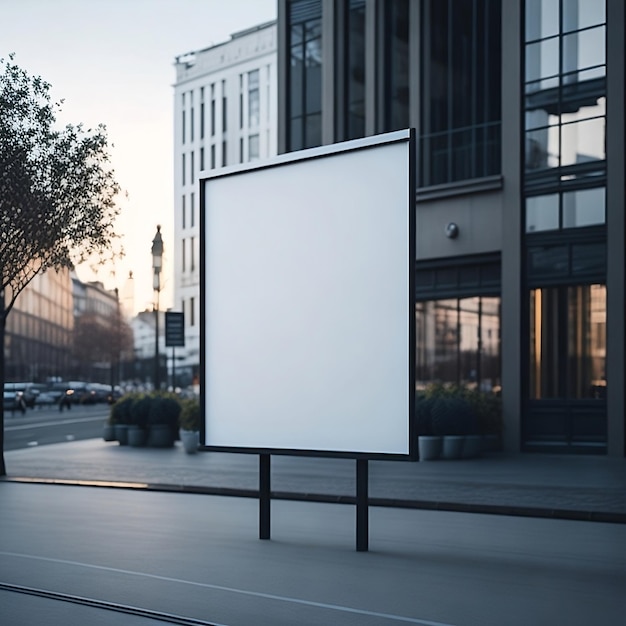 Photo empty mockup billboard in the city