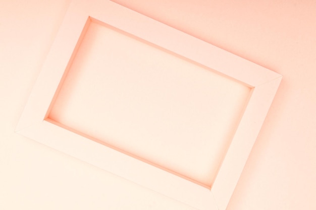 Empty mockup frame isolated on paper background