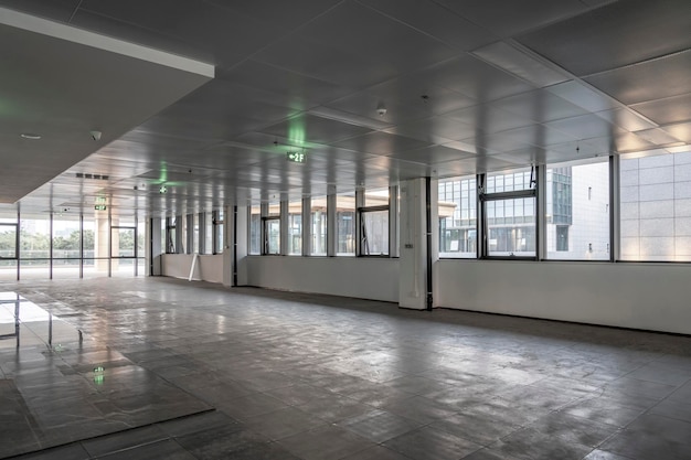 Empty modern business office building interior