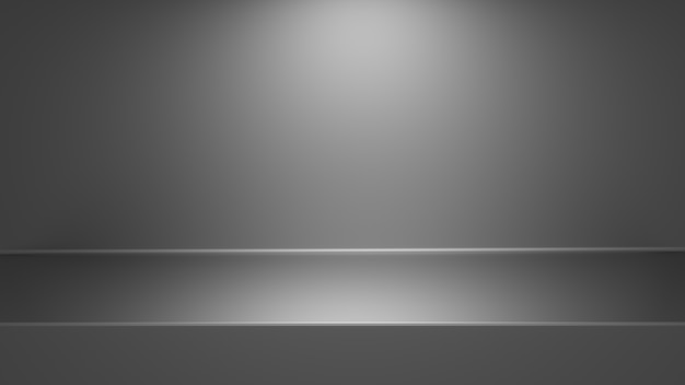 Empty modern grey gradients studio light spot table background