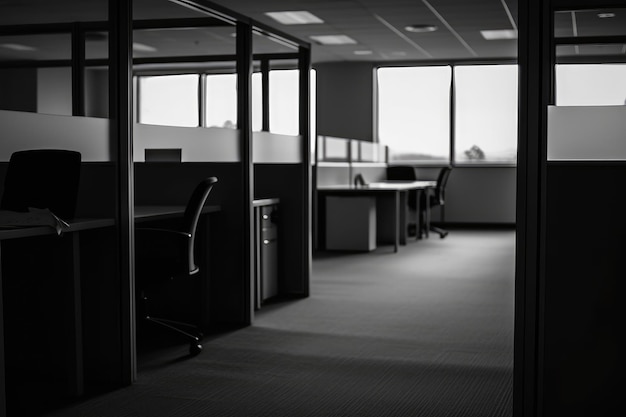 Photo empty modern office space