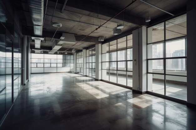 Empty modern office space