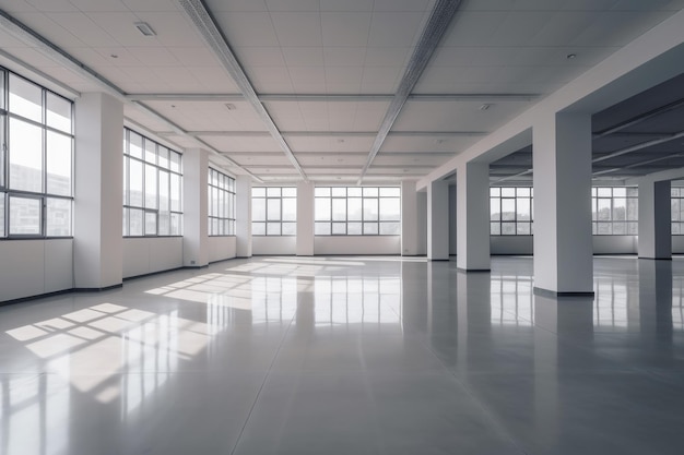 Empty modern office space