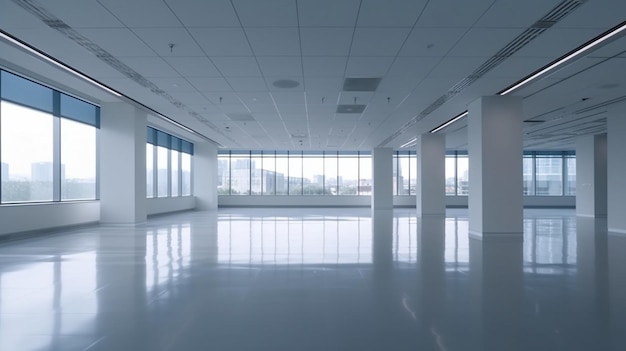 Empty modern office