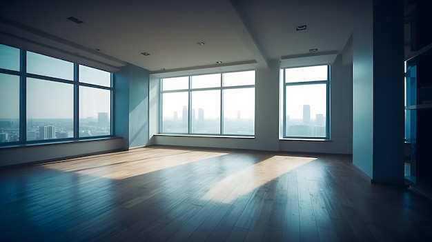 Empty modern room design stock photo real estate room design web design interior Generative AI