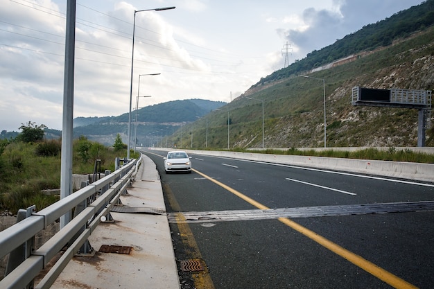 Empty mountain highway  