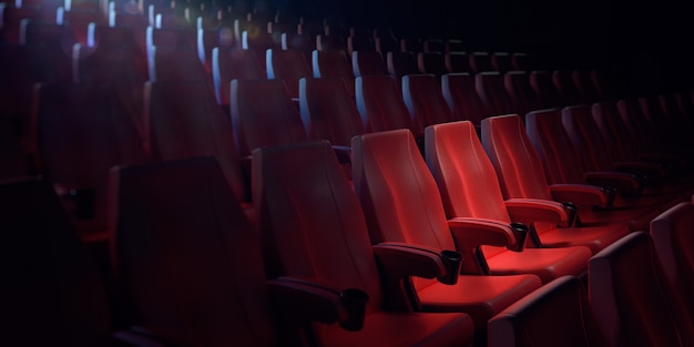 Empty movie theatre