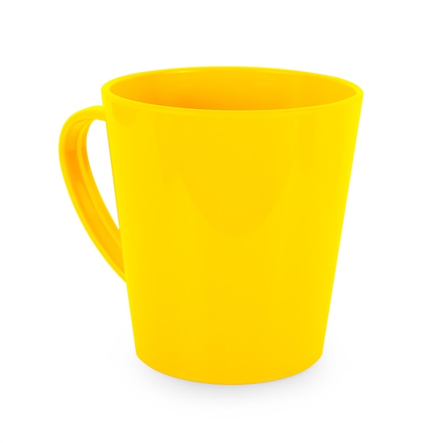 Empty mug isolated on white background