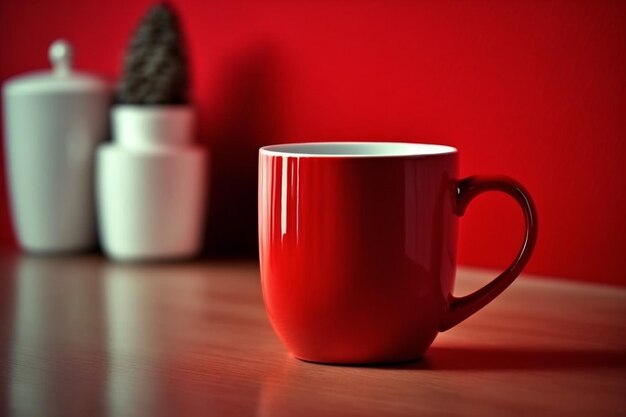 Photo empty mug mock up for advertisement photos brands