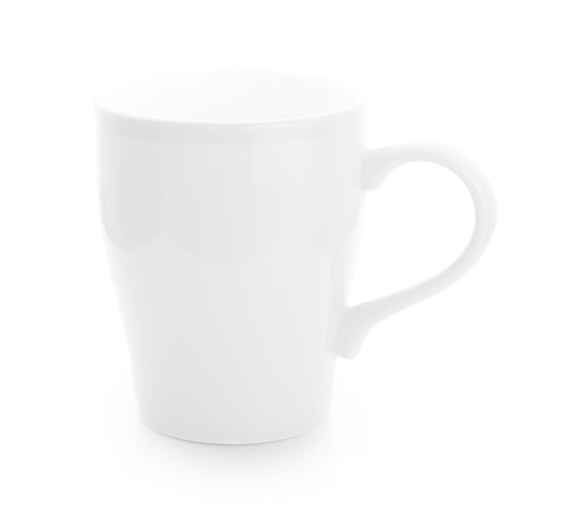 Empty mug on white background