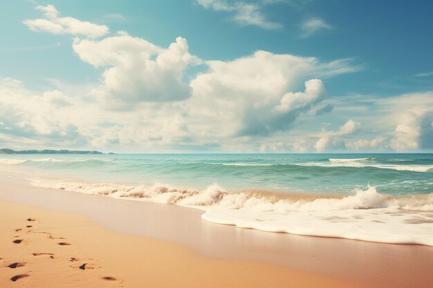 Empty nature beach ocean coastal landscape