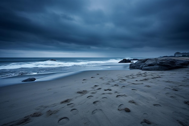 Empty nature beach ocean coastal landscape