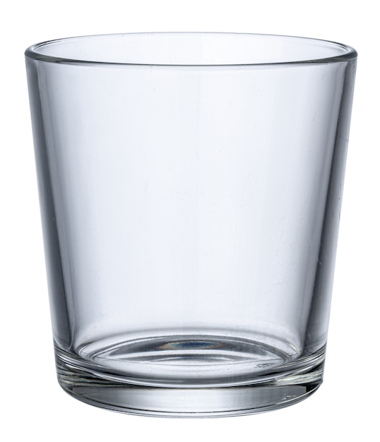Photo empty new glass isolated on white background close up
