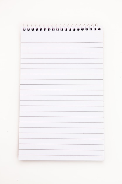 Empty notepad sheet 